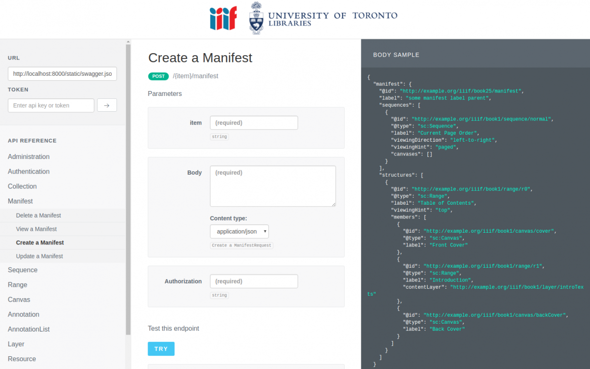 IIIF API